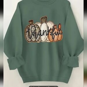Green Thankful Sweater